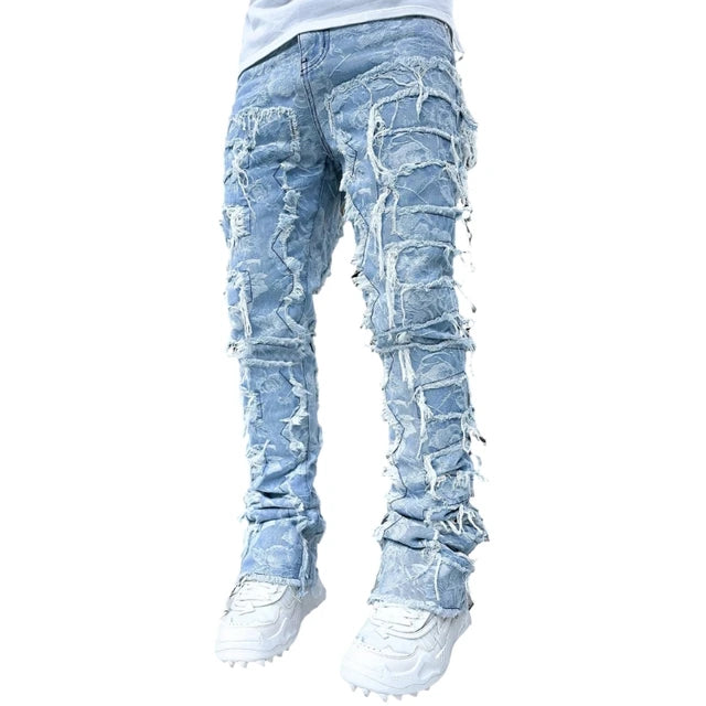 Vintage Ripped Denim Jeans