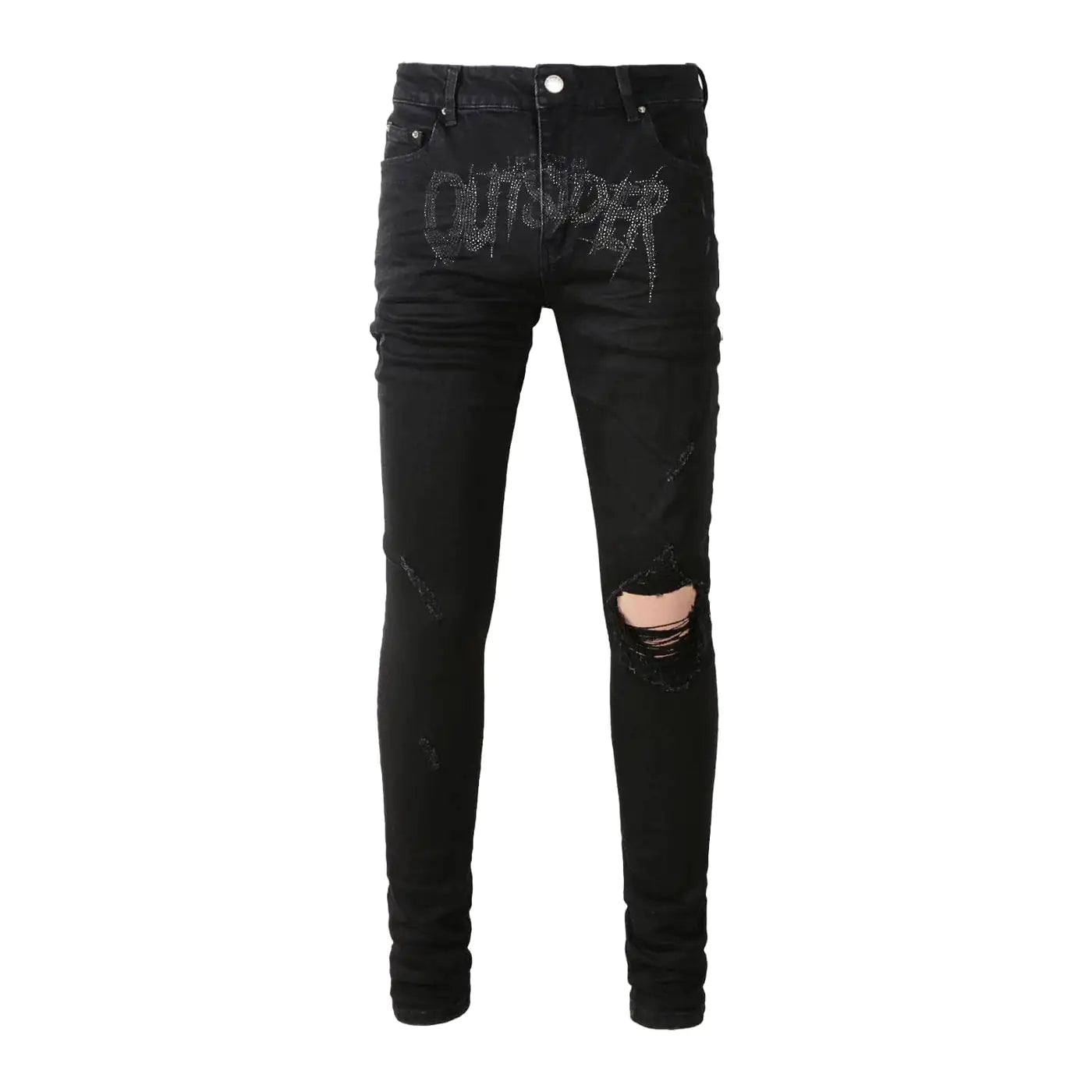 Crusaders Denim Ripped Skinny Men's Jeans