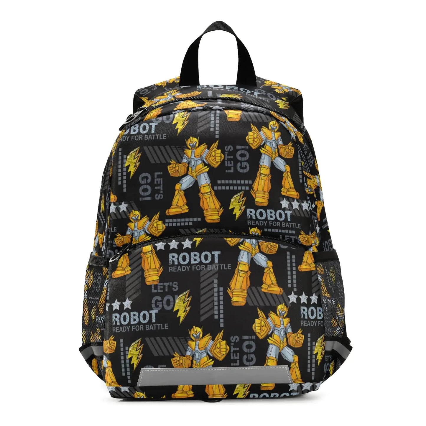 Robots Kids Toddler Backpack Preschool Backpack for Children Lightweight Book Bag with Safety Harness Leashfor Boy & Girl Adjustable Strap 13in Waterproof Kindergarten Schoolbag