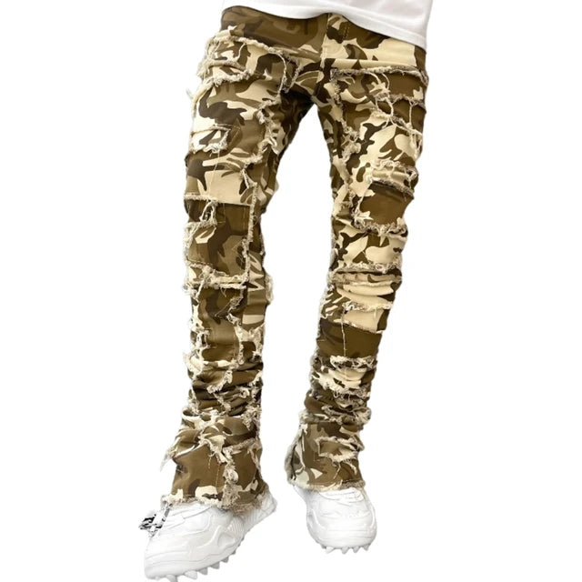 Vintage Ripped Denim Jeans