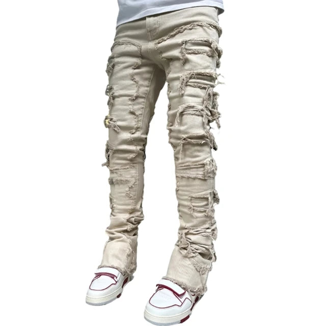 Vintage Ripped Denim Jeans