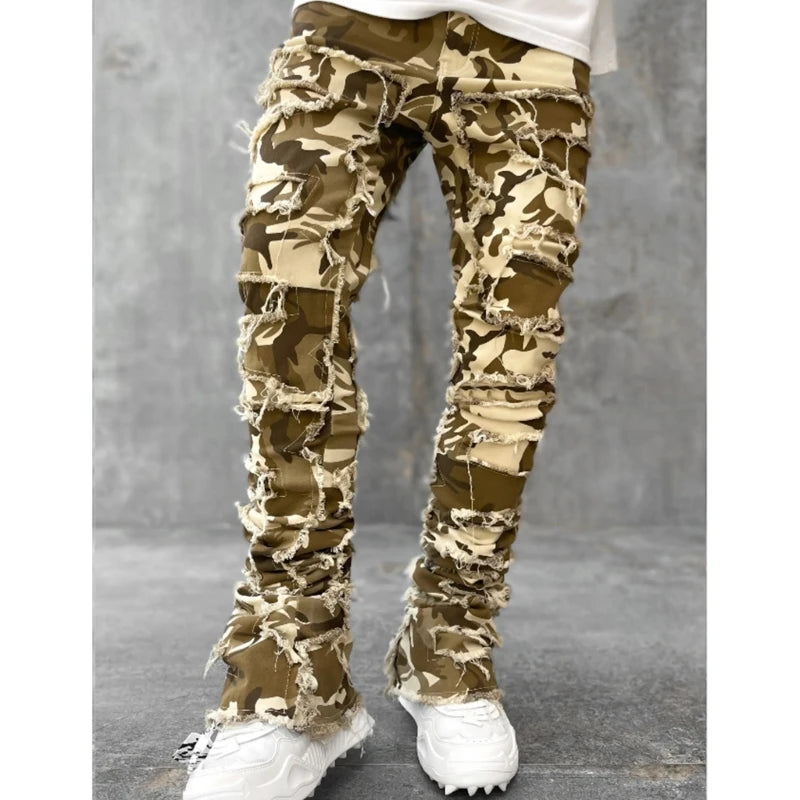Vintage Ripped Denim Jeans