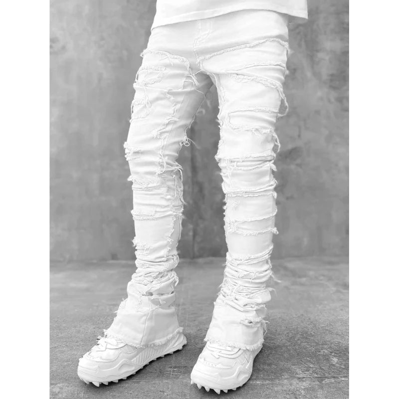 Vintage Ripped Denim Jeans