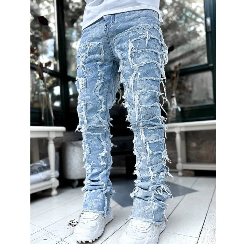 Vintage Ripped Denim Jeans