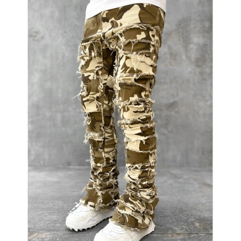 Vintage Ripped Denim Jeans