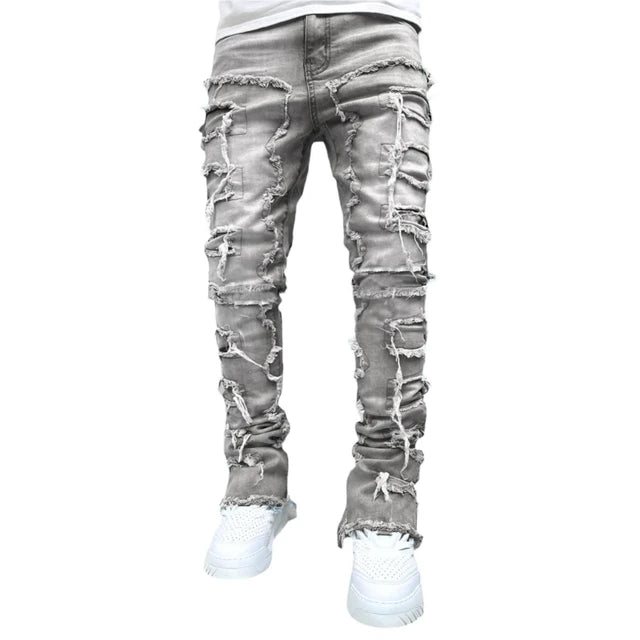 Vintage Ripped Denim Jeans