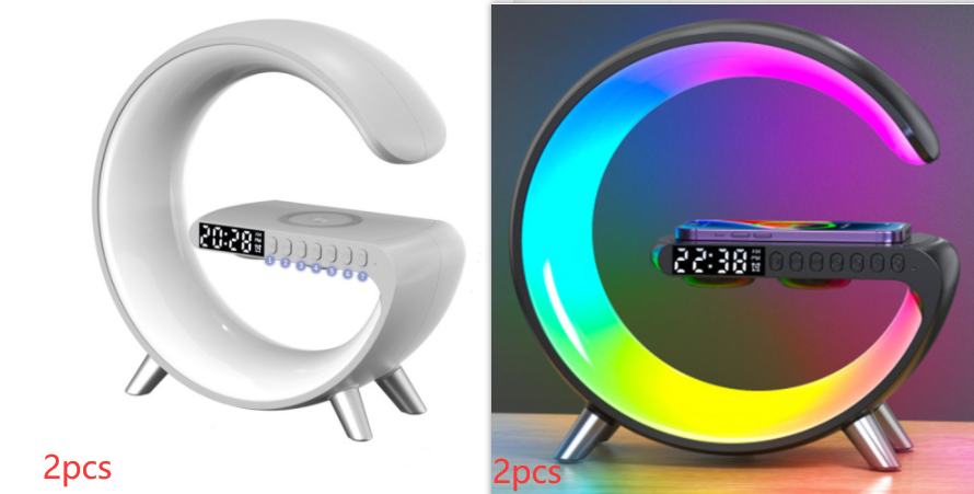 White & Black LED Lamp