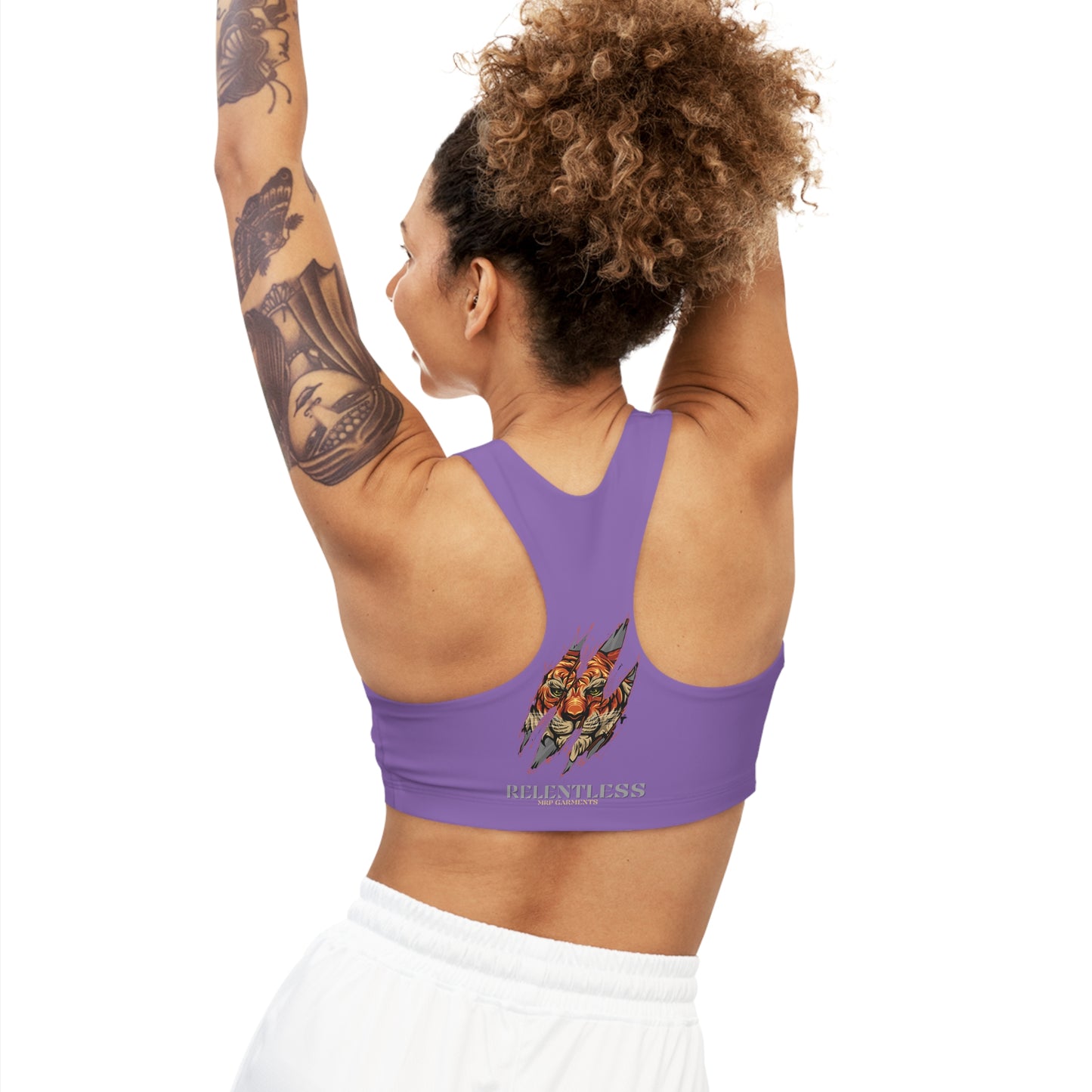 MRP Light Purple Relentless Seamless Sports Bra (W)