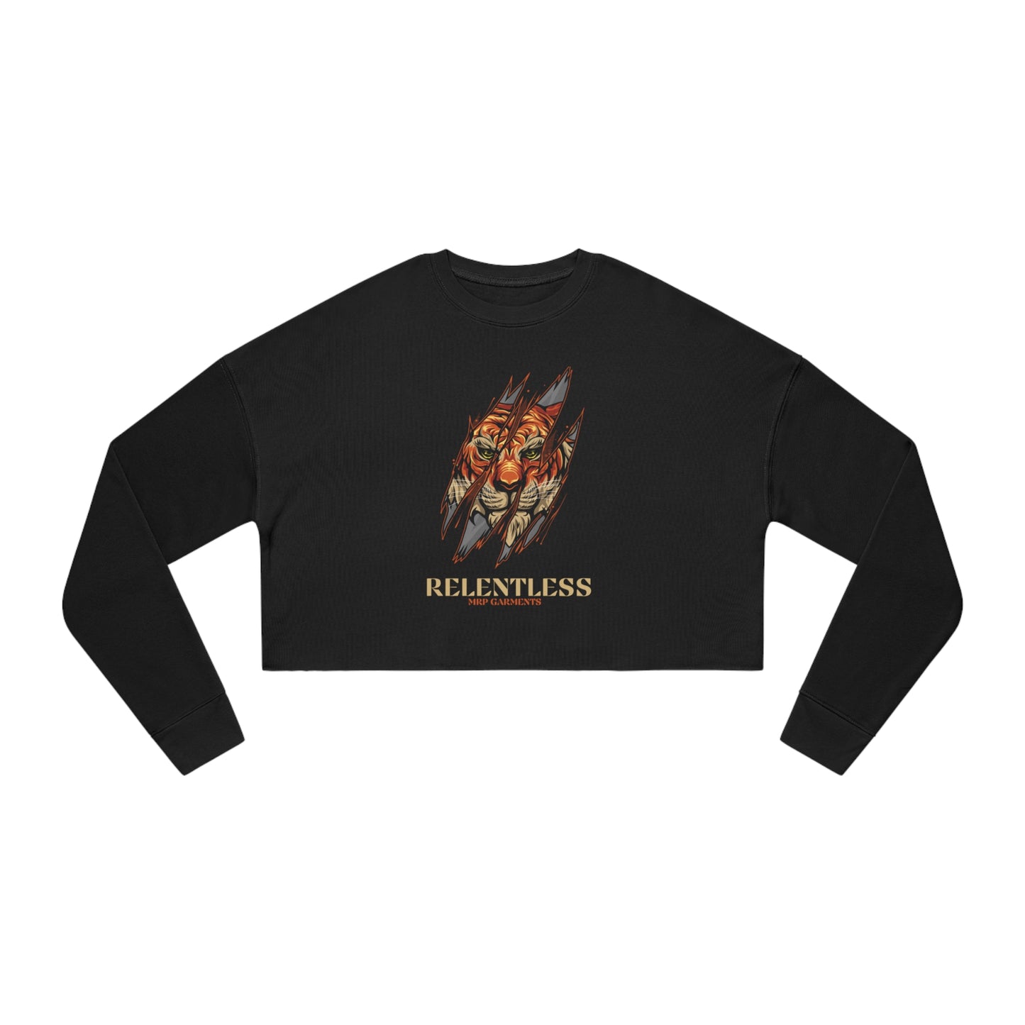 Black Relentless Cropped Sweatshirt (W)