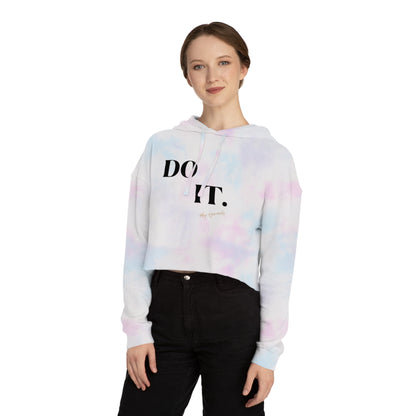 MRP Cotton Candy Don’t Quit Women’s Cropped Hooded Sweatshirt