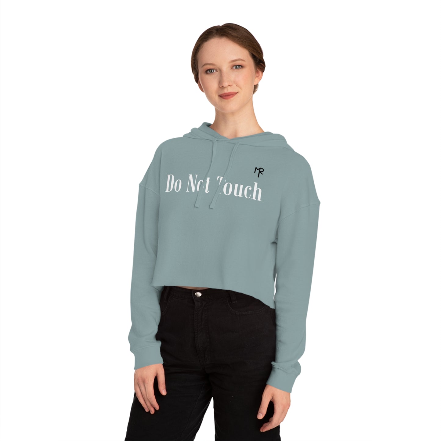 Women’s Do Not Touch Cropped Hooded Sweatshirt