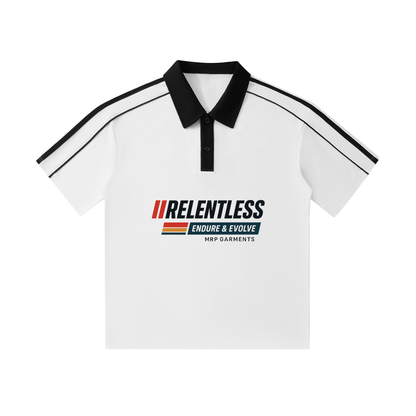 Contrast Collar Short-Sleeve Polo Shirt