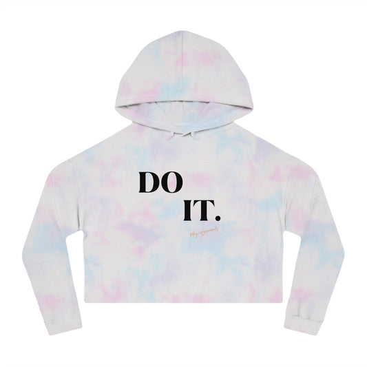 MRP Cotton Candy Don’t Quit Women’s Cropped Hooded Sweatshirt