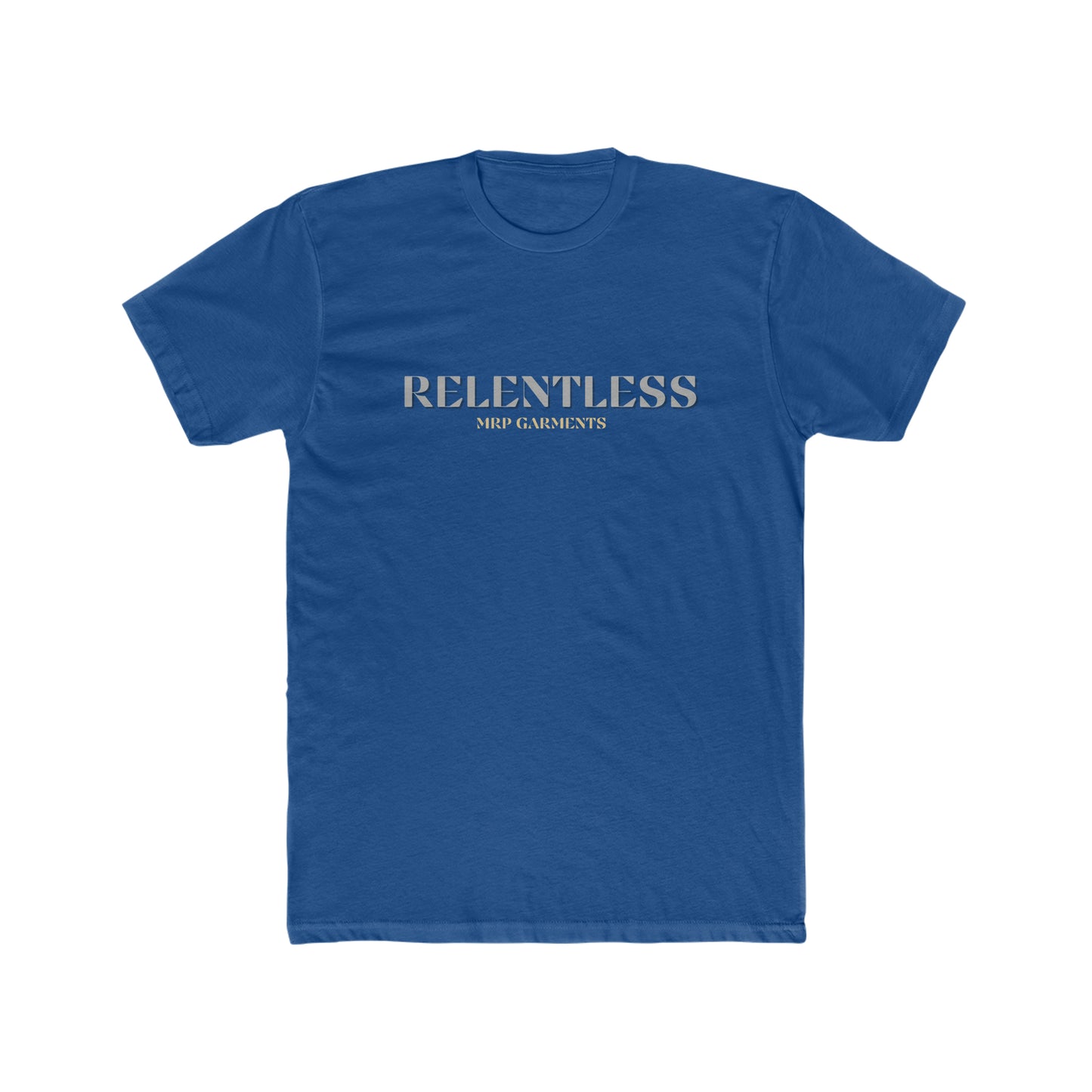 MRP Blue Relentless Cotton Crew Tee