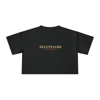 Black Relentless (W) Crop Tee