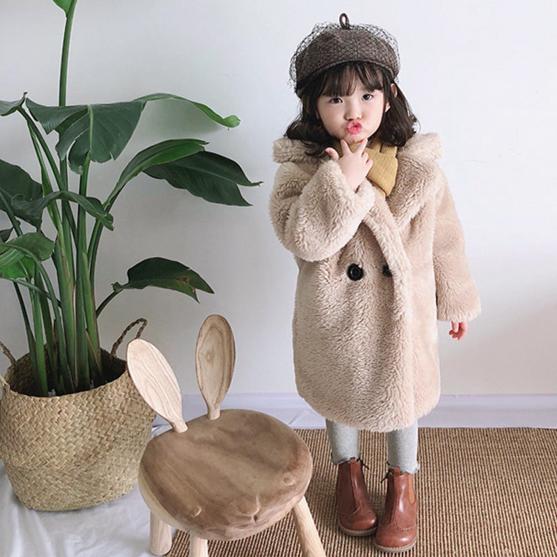 Fur Coat In Autumn And Winter Coat Kids