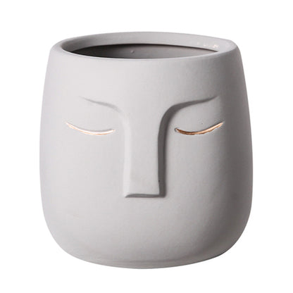 Value Ceramic Face Living Room Vase