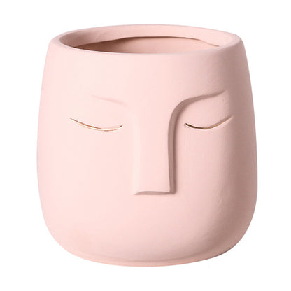 Value Ceramic Face Living Room Vase