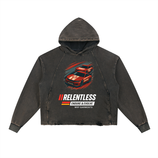 Relentless Vintage Framed-Hem Hoodie