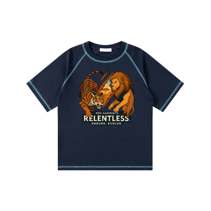 Cominc Relentless Loose Contrast-Stitched Kids' T-Shirt
