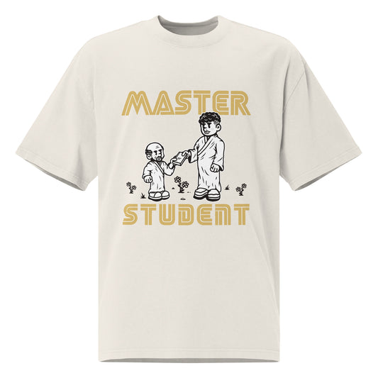 Master Student Oversized faded t-shirt