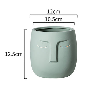 Value Ceramic Face Living Room Vase